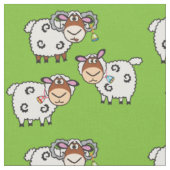 Tissu mouton de dessin animé (Fermer)