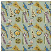 Tissu Mouvement Suffrage Femmes Mémorabilia Collage Impr (Échantillon)