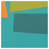 Tissu Moyen-siècle moderne atomique Turquoise Abstraite (Fermer)