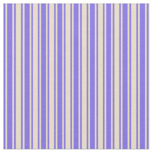 Tissu Moyenne ardoise Bleu & Tan Lignes/Tan Motif