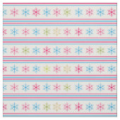 Tissu Multi-color snowflakes (Échantillon)