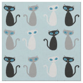 Tissu multi de chats de mod (Fermer)