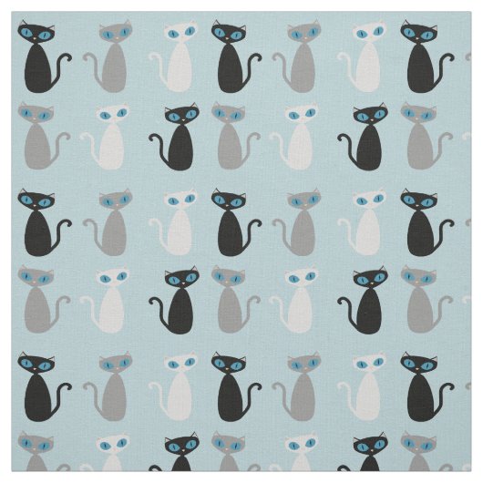 Tissu multi de chats de mod (Échantillon)