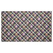 Tissu multico vert rose bleu classique de plaid de (Fat Quarter)
