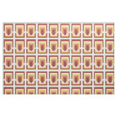 Tissu Multicolor Abstrait rectangle (style les années 70 (Fat Quarter)