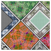 Tissu Multicolore, rustique, patchwork, patchs (Fermer)
