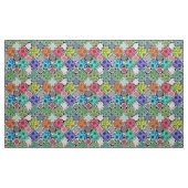 Tissu Multicolore, rustique, patchwork, patchs (Yard)