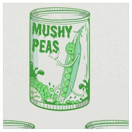 Tissu Mushy Peas pop art (Fermer)