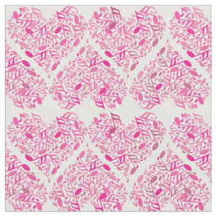 Tissu Music Note Heart