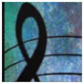 Tissu musique abstraite (Échantillon)