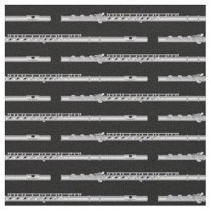 Tissu Musique flûte, musique musicienne, déco