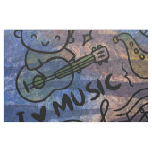 Tissu musique joyeuse (Fat Quarter)