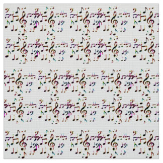 Tissu musique notes art