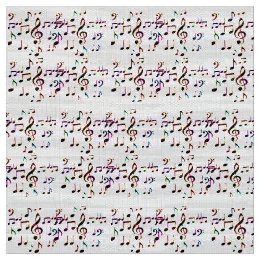 Tissu musique notes art (Échantillon)