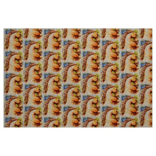 Tissu mustangs caracolants (Fat Quarter)