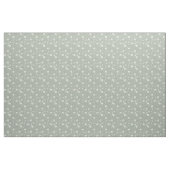 Tissu Muted Sage Green And White Wildflower Pattern (Yard)