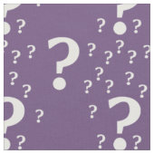 Tissu Mystère question marque énigme puzzle violet (Fermer)
