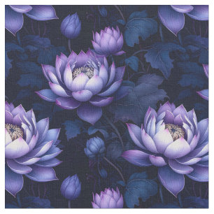 Tissu Mystic Lotus Night Garden Fabric