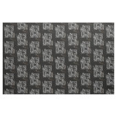 TISSU NATIVITÉ NOIRE BLANCHE ET OR (Fat Quarter)