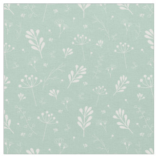 Tissu Nature Abstrait Vert Foliage Motif biologique