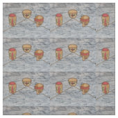 Tissu Nature morte, techniques mixtes (Échantillon)