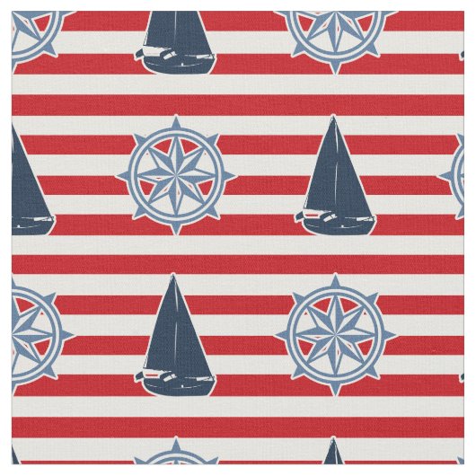 Tissu Nautical design (Fermer)