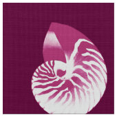 Tissu Nautilus Shell - aubergine violet et blanc (Fermer)