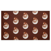 Tissu Nautilus Shell - cacao brun et blanc (Fat Quarter)