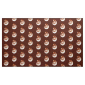 Tissu Nautilus Shell - cacao brun et blanc (Yard)