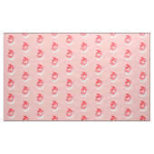 Tissu Nautilus Shell - corail rose et blanc (Yard)