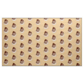 Tissu Nautilus Shell - marron, blanc et beige (Yard)