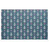 Tissu nautique rose d'Ancre (Fat Quarter)