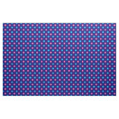 Tissu Navy Blue Pink Cyan Polka Dot Pattern (Yard)