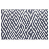 Tissu Navy Blue Zebra Imprimer Grande Échelle (Yard)