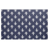 Tissu Navy Fleur De Lis Pattern (Fat Quarter)