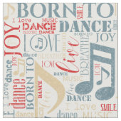 Tissu Né à Dance Blue/Red/Gold ID277 (Fermer)