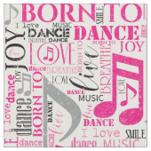 Tissu Né à Dance Pink/Black ID277 (Fermer)