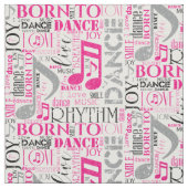 Tissu Né à Dance Pink/Black ID277 (Échantillon)