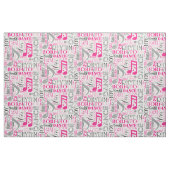 Tissu Né à Dance Pink/Black ID277 (Fat Quarter)