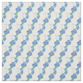 Tissu "Ne m'oubliez pas" Citation Inspirationnelle Flowe (Échantillon)