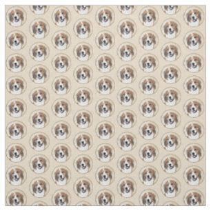 Tissu Nederlandse Kooikerhondje Peinture - L'art du chie