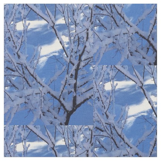 Tissu Neige diamant (Fermer)