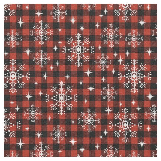 Tissu Neige Plantée de Noël (Fermer)