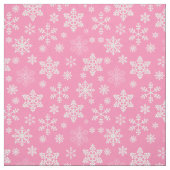Tissu neige rose de noël (Échantillon)