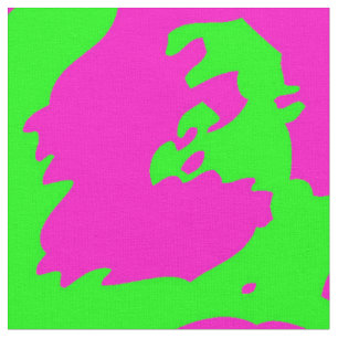 Tissu Neon Big Cat Print