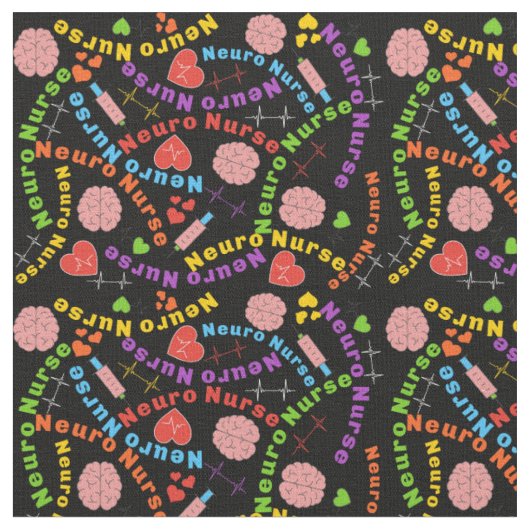 Tissu Neuro Nurse Black Fabric (Fermer)