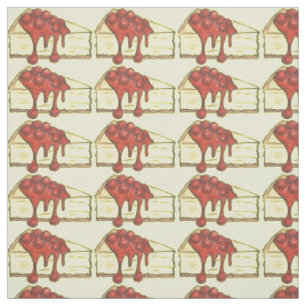 Tissu New York City Cherry Cheesecake Fromage Fromage