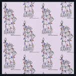 Tissu New York New Yorkais Statue Liberté Noël Chanukah<br><div class="desc">Fabric présente une illustration originale de New York City d'un célèbre monument, la Statue de la Liberté, "habillé" pour les vacances avec un brin de lumières. Idéal pour Noël ou Hanoukka couture et artisanat ! Cette conception est également disponible sur d'autres produits. Ne vois-tu pas ce que tu cherches ?...</div>