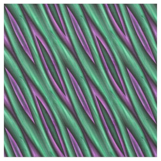 Tissu Nikki vert et violet abstrait (Fermer)