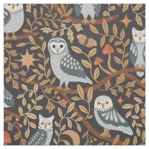 Tissu Nocturnes, rapaces d'Espagne